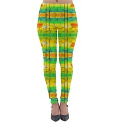 Birds Beach Sun Abstract Pattern Lightweight Velour Leggings