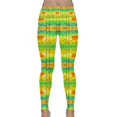 Birds Beach Sun Abstract Pattern Lightweight Velour Classic Yoga Leggings