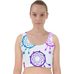 Star Velvet Racer Back Crop Top