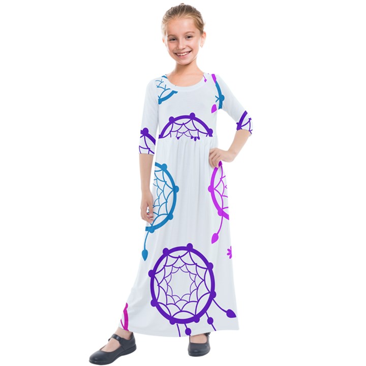 star Kids  Quarter Sleeve Maxi Dress