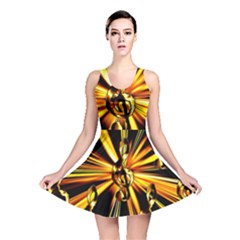 Clef Golden Music Reversible Skater Dress