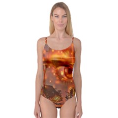 Eye Butterfly Evening Sky Camisole Leotard  by HermanTelo