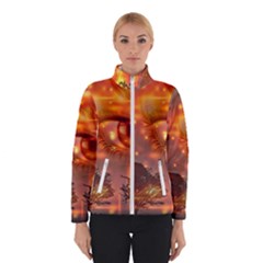 Eye Butterfly Evening Sky Winter Jacket