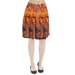 Eye Butterfly Evening Sky Pleated Skirt by HermanTelo