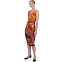 Eye Butterfly Evening Sky Sleeveless Pencil Dress View2