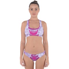 Cupcake Food Purple Dessert Baked Cross Back Hipster Bikini Set by HermanTelo