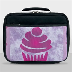 Cupcake Food Purple Dessert Baked Lunch Bag by HermanTelo