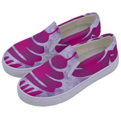 Cupcake Food Purple Dessert Baked Kids  Canvas Slip Ons