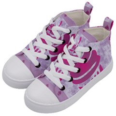 Cupcake Food Purple Dessert Baked Kids  Mid-top Canvas Sneakers