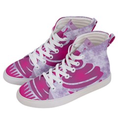 Cupcake Food Purple Dessert Baked Men s Hi-top Skate Sneakers by HermanTelo