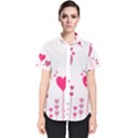 Heart Rosa Love Valentine Pink Women s Short Sleeve Shirt View1