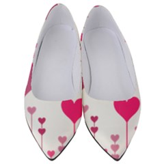 Heart Rosa Love Valentine Pink Women s Low Heels by HermanTelo