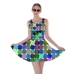 Geometric Background Colorful Skater Dress by HermanTelo