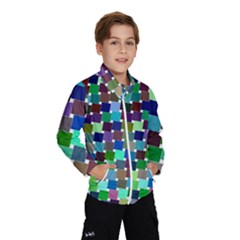 Geometric Background Colorful Kids  Windbreaker