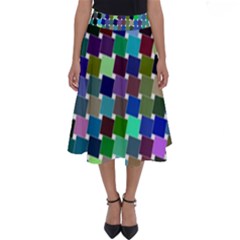 Geometric Background Colorful Perfect Length Midi Skirt