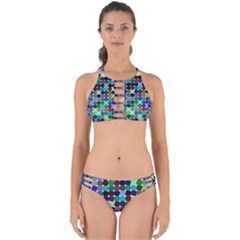 Geometric Background Colorful Perfectly Cut Out Bikini Set