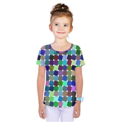 Geometric Background Colorful Kids  One Piece Tee