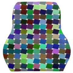 Geometric Background Colorful Car Seat Back Cushion 