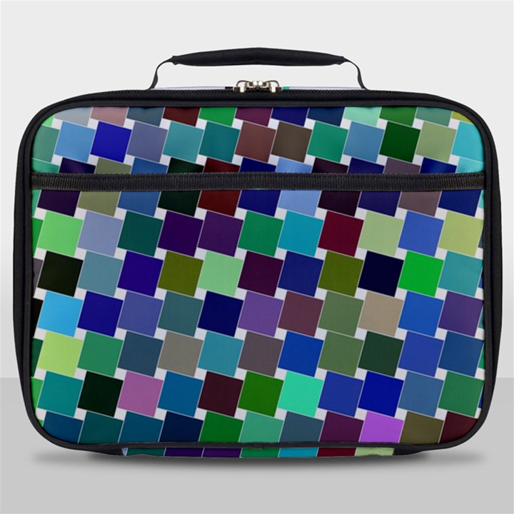 Geometric Background Colorful Full Print Lunch Bag