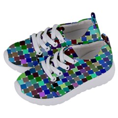 Geometric Background Colorful Kids  Lightweight Sports Shoes by HermanTelo