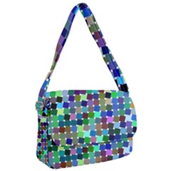 Geometric Background Colorful Courier Bag by HermanTelo