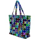 Geometric Background Colorful Zip Up Canvas Bag View1