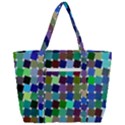 Geometric Background Colorful Zip Up Canvas Bag View3