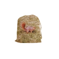 Squirrel Drawstring Pouch (small) by Riverwoman