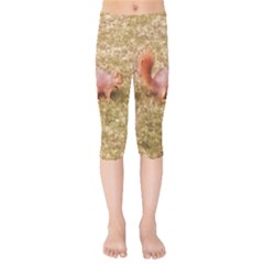 Squirrel Kids  Capri Leggings  by Riverwoman