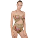 Squirrel Scallop Top Cut Out Swimsuit View1