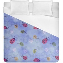 Ladybug Blue Nature Duvet Cover (king Size)