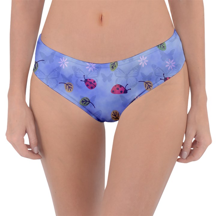 Ladybug Blue Nature Reversible Classic Bikini Bottoms