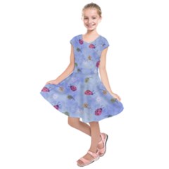 Ladybug Blue Nature Kids  Short Sleeve Dress