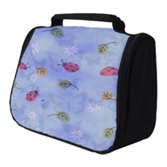 Ladybug Blue Nature Full Print Travel Pouch (small) by HermanTelo