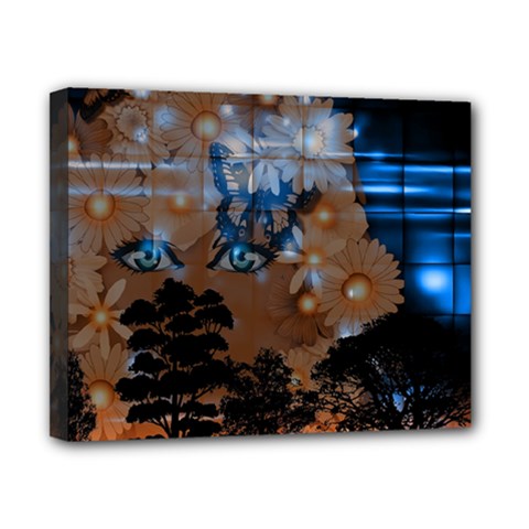 Landscape Woman Magic Evening Canvas 10  X 8  (stretched)