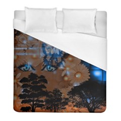 Landscape Woman Magic Evening Duvet Cover (full/ Double Size)