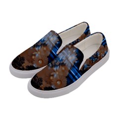 Landscape Woman Magic Evening Women s Canvas Slip Ons