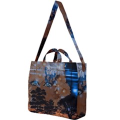 Landscape Woman Magic Evening Square Shoulder Tote Bag