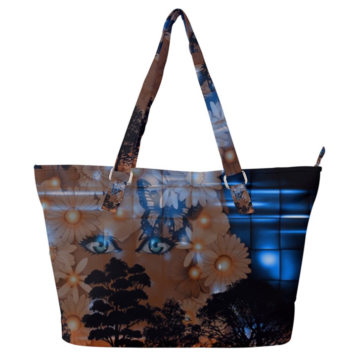 Landscape Woman Magic Evening Full Print Shoulder Bag