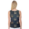 Golden Glitter Skeleton Gothic Women s Basketball Tank Top View2