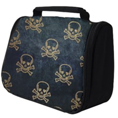 Golden Glitter Skeleton Gothic Full Print Travel Pouch (big)