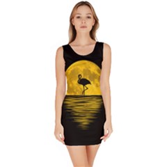 Moon Reflection Flamenco Animal Bodycon Dress