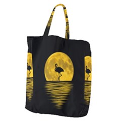 Moon Reflection Flamenco Animal Giant Grocery Tote by HermanTelo