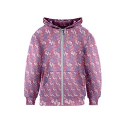 Pattern Abstract Squiggles Gliftex Kids  Zipper Hoodie