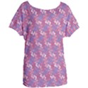 Pattern Abstract Squiggles Gliftex Women s Oversized Tee View1