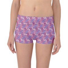 Pattern Abstract Squiggles Gliftex Reversible Boyleg Bikini Bottoms