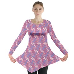 Pattern Abstract Squiggles Gliftex Long Sleeve Tunic 