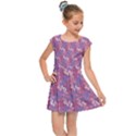 Pattern Abstract Squiggles Gliftex Kids  Cap Sleeve Dress View1