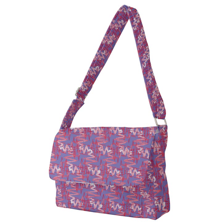 Pattern Abstract Squiggles Gliftex Full Print Messenger Bag