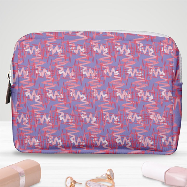 Pattern Abstract Squiggles Gliftex Make Up Pouch (Medium)